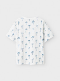 NAME IT T-shirt Valther Bright White Palm Trees