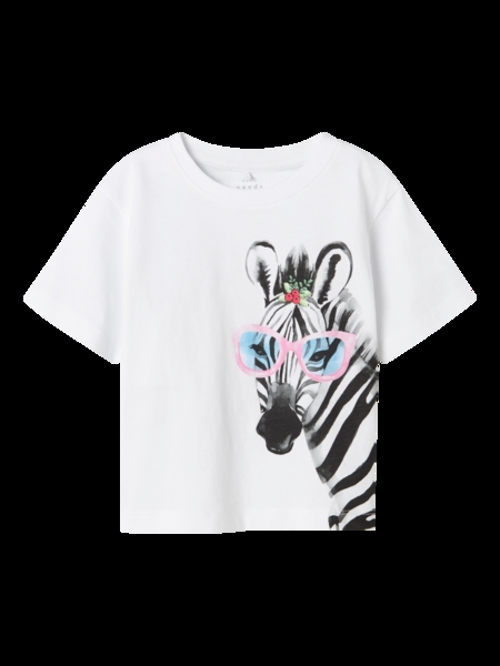 NAME IT T-shirt Votea Bright White Zebra