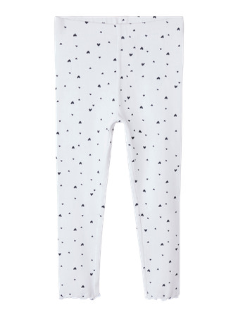 NAME IT Leggings Vemia Bright White Hearts