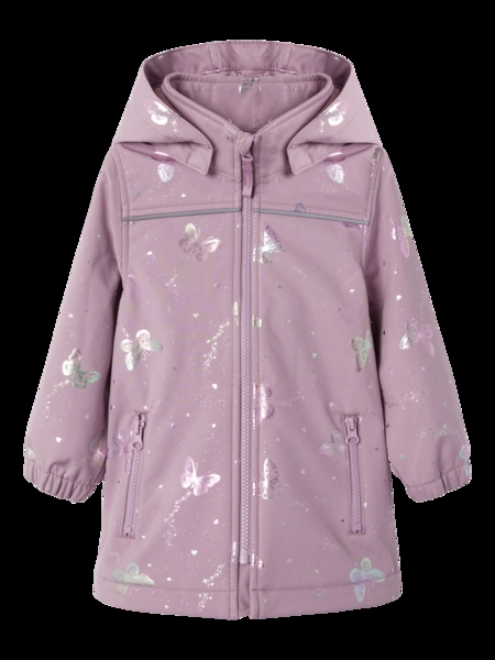 NAME IT Lang Folie Softshell Jakke Alfa08 Elderberry