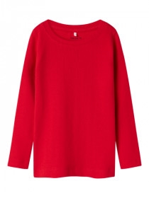 NAME IT Langærmet Bluse Dagnes Chinese Red