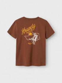 NAME IT T-shirt Rancher Carob Brown