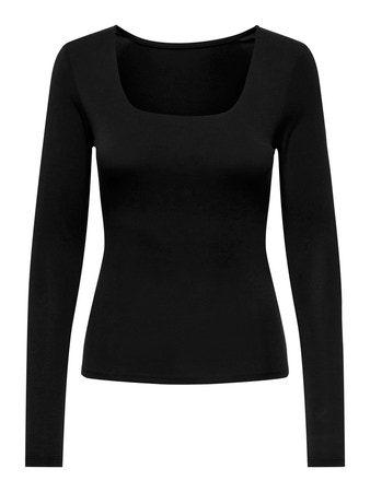 ONLY Vendbar Langærmet Bluse Free Life Black