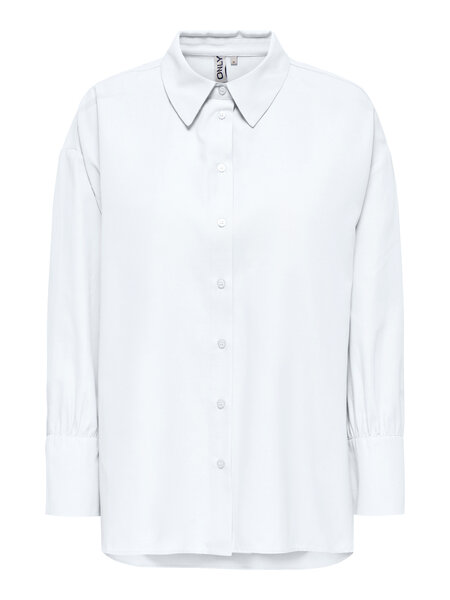 ONLY Oversize Oxford Skjorte Lina Bright White