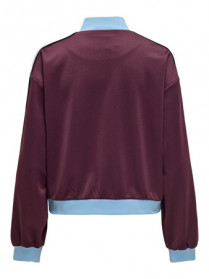 ONLY Track Zip Cardigan Warm Up Burgundy