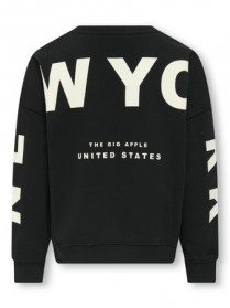 ONLY KIDS Sweatshirt Ditte Black New York