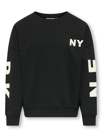 ONLY KIDS Sweatshirt Ditte Black New York