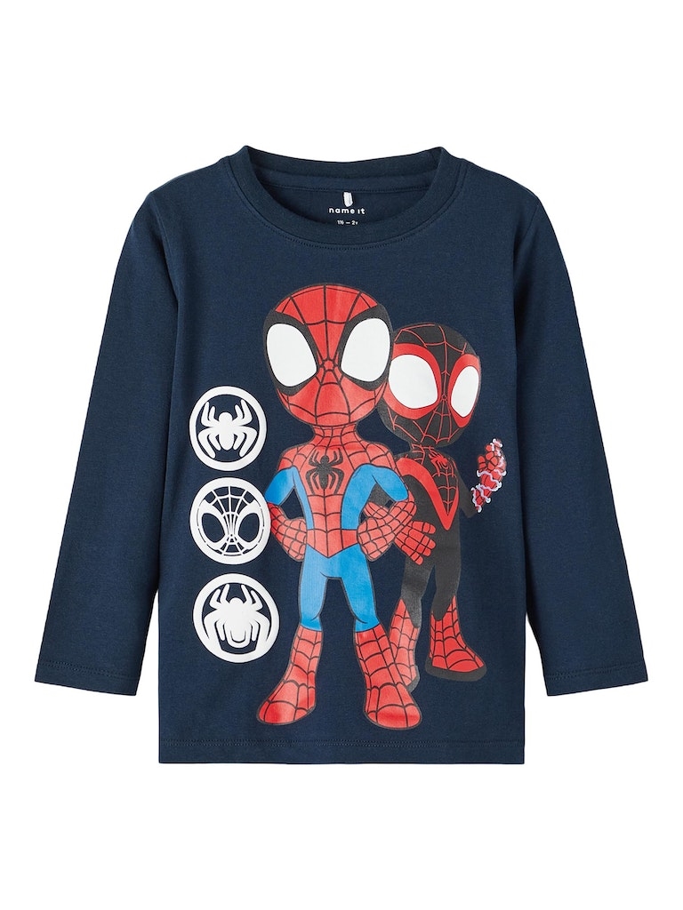 Name it NMMNAZIR SPIDERMAN - Maglietta a manica lunga - dark blue