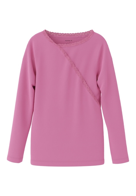 NAME IT Langærmet Bluse Nanettie Fuchsia Pink