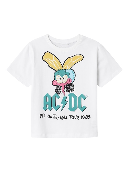 NAME IT ACDC T-Shirt Adawolf Bright White