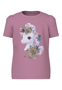 NAME IT Enhjørning T-shirt Naia Mauve Orchid