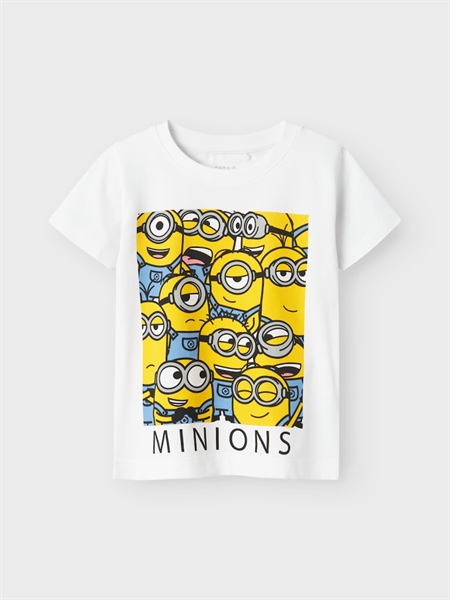 NAME IT Minions T-Shirt Jule Bright White Squard 