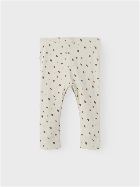 NAME IT Rib Leggings Kato Oatmeal