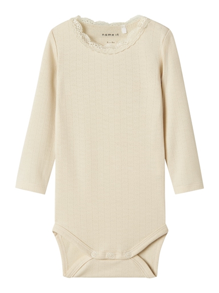 NAME IT Langærmet Body Timian Summer Sand