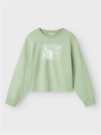 NAME IT Sweatshirt Kort Vanita Arcadian Green