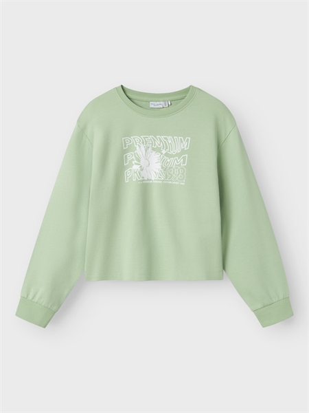 NAME IT Sweatshirt Kort Vanita Arcadian Green