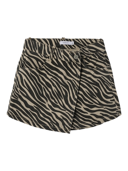 NAME IT Zebra Twill Skort Black