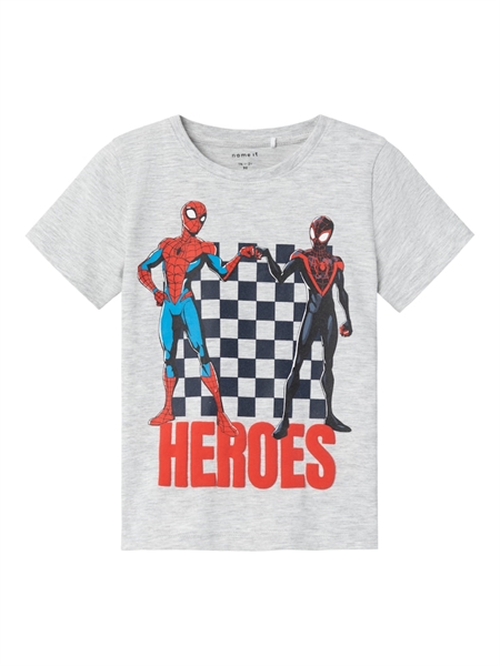 NAME IT Spiderman T-shirt Light Grey Melange