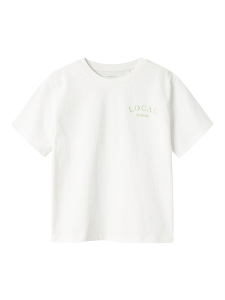 NAME IT T-Shirt Boway Cloud Dancer Arcadian Green