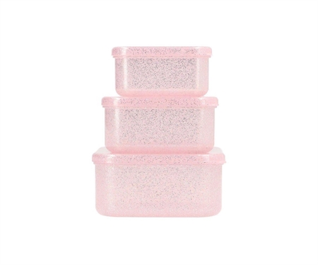 TUTETE 3-Pak Madkasser Glitter Pink