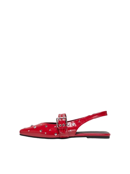 ONLY Slingback Ballarina Aura High Risk Red