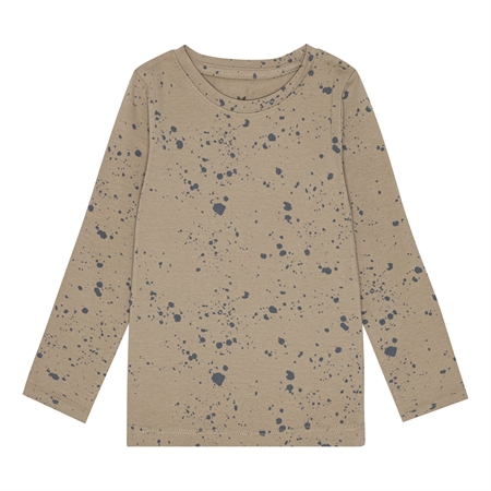 BIRKHOLM Bluse Brun Splash