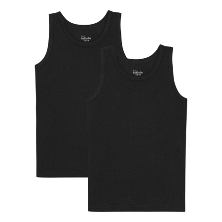 BIRKHOLM 2-Pak Tanktops Midnat Sort